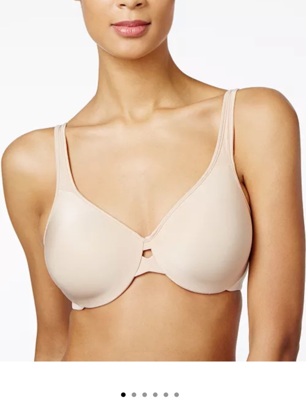 NWT Lilyette Plunge into Comfort Bra in Champagne Shimmer (Nude)- size 38DDD